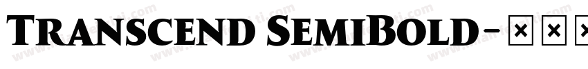 Transcend SemiBold字体转换